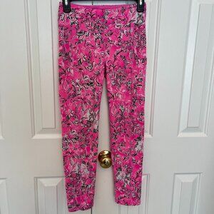 Lilly Pulitzer Luxletic Pink and Black Leggings